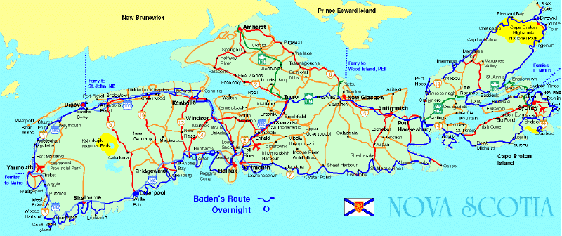 Nova Scotia map